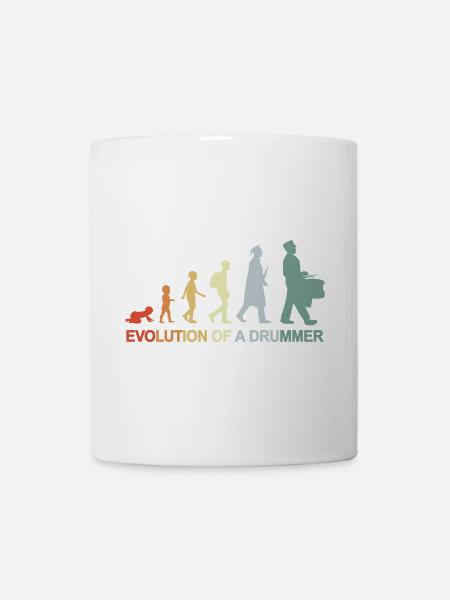 Batteur vintage Evolution - Mug blanc - blanc