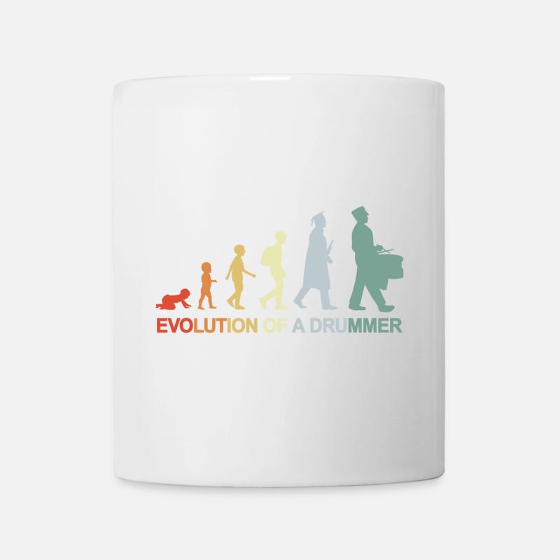 Batteur vintage Evolution - Mug blanc - blanc