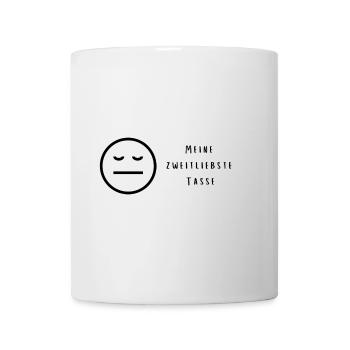 Meine zweitliebste Tasse - Tasse - Weiß - Vorne