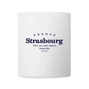 Strasbourg Vintage Stadtlogo - Tasse - Weiß - Vorne