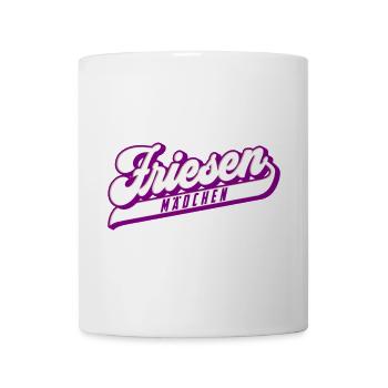 Friesen Mädchen | Farben änderbar - Tasse - Weiß - Vorne