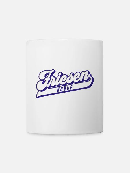 Friesen Junge | Farben änderbar - Tasse - Weiß