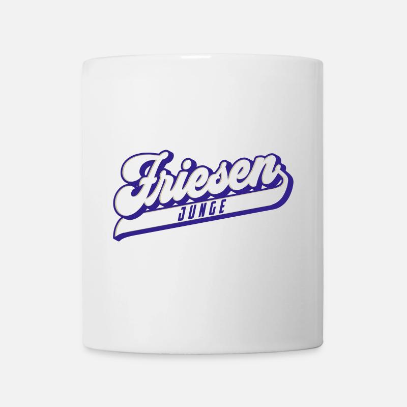 Friesen Junge | Farben änderbar - Tasse - Weiß