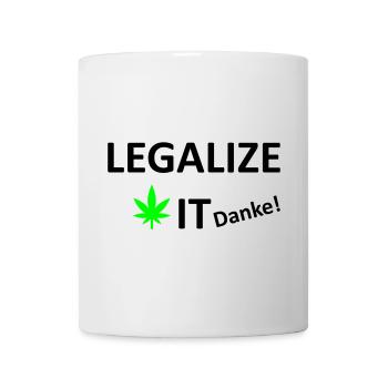 Legalize It weed Cannabis Marihuana - Tasse - Weiß - Vorne