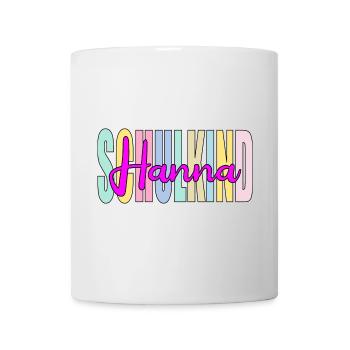 SCHULKIND MÄDCHEN - SCHRIFTZUG NAME HANNA - Tasse - Weiß - Vorne