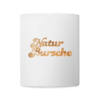 Naturbursche Handschrift Holz Maserung Outdoor Fan - Tasse - Weiß - Vorne