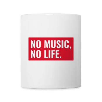 Music statement on red background - Mug - white - Front