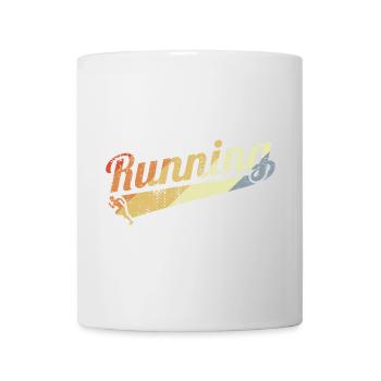 Vintage Laufen - Tasse - Weiß - Vorne