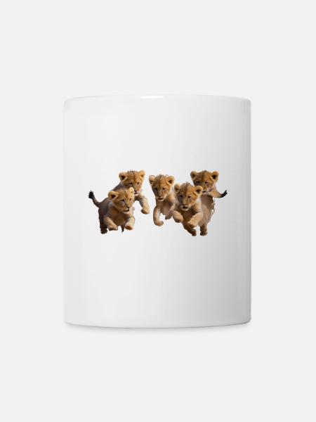 Katzenkinder sind gut drauf - Tasse - Weiß