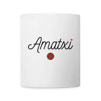 Amatxi et Lauburu. Mamie en Basque - Mug blanc - blanc - Devant