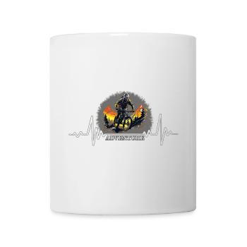 Cooler Biker / Berge / Mountainbike / Sport / MTB - Tasse - Weiß - Vorne