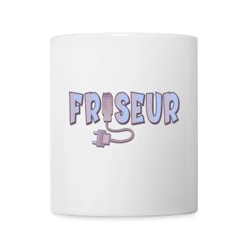 AUSBILDUNG ZUM FRISEUR - HAARE TRIMMEN - Tasse - Weiß - Vorne