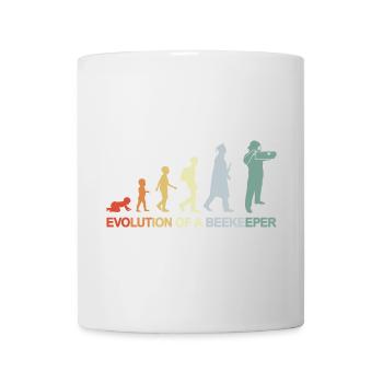 Évolution de l’apiculteur - Mug blanc - blanc - Devant