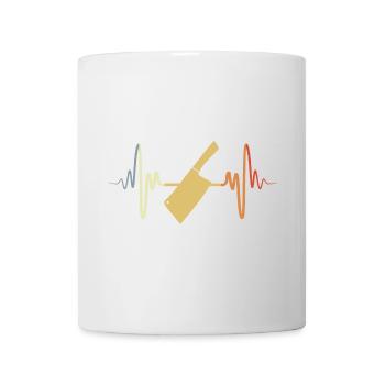 Cleaver ECG Heart Line - Mug - white - Front
