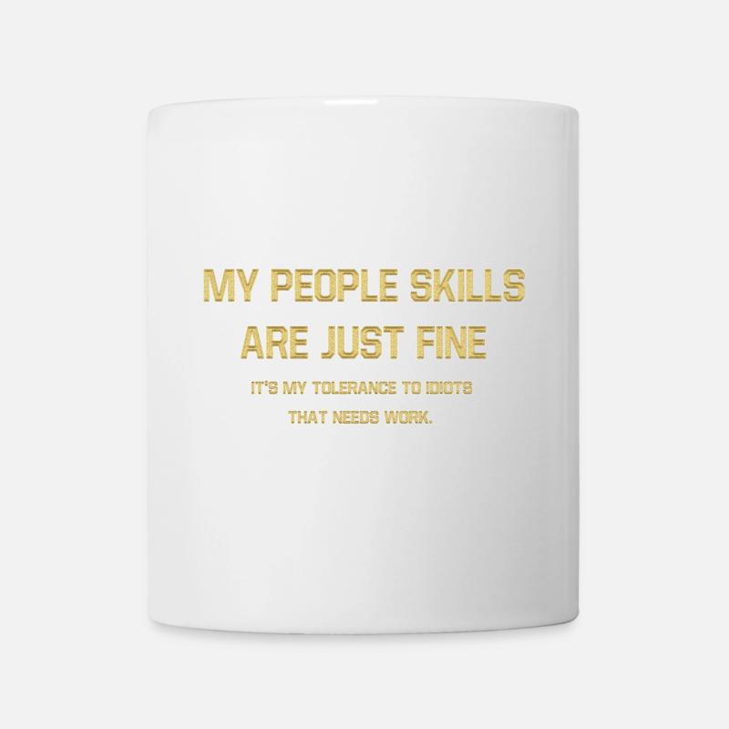 Bold Self-Assertion Typography Design - Mug - white