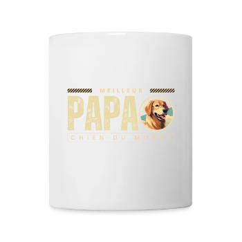 Meilleur Papa Chien Du Monde - Mug blanc - blanc - Devant