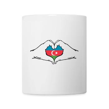 Azerbaijan Heart Shape with Hands - Mug - white - Front