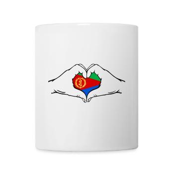 Eritrea Herzform - Tasse - Weiß - Vorne