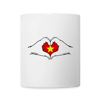 Vietnam Herzform - Tasse - Weiß - Vorne