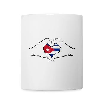 Kuba Flagge Herzform used - Tasse - Weiß - Vorne