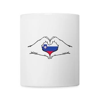 Slovenia Flag Heart Shape - Mug - white - Front