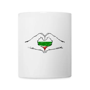 Bulgarien Flagge Herzform used - Tasse - Weiß - Vorne