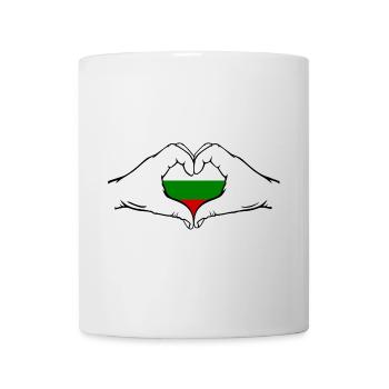 Bulgaria Flag Heart Shape - Mug - white - Front