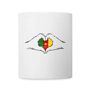 Kemerun Flag Heart Shape Used - Mug - white - Front