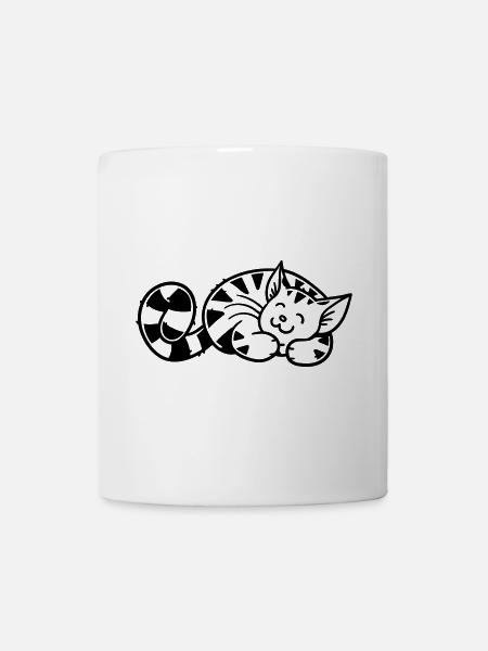 Cartoon Kitten - Tasse - Weiß