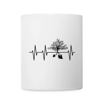 Herzschlag Baum Natur Puls Natur Waldfreunde icon - Tasse - Weiß - Vorne
