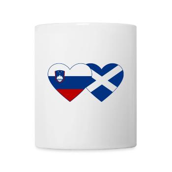 Slowenien Schottland Flagge Herz - Tasse - Weiß - Vorne