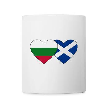 Bulgarie Ecosse Drapeau Coeur - Mug blanc - blanc - Devant