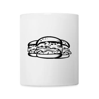Burger Icon Symbol Illustration Graphic Food Logo - Mug - white - Front