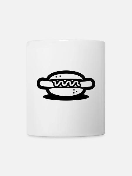 hotdog - Tasse - Weiß