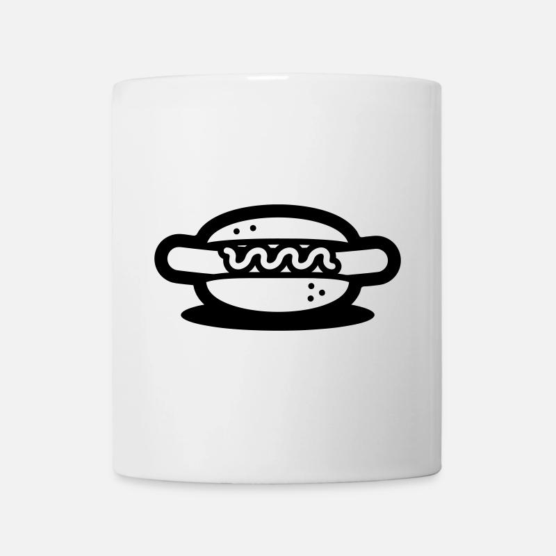 hotdog - Tasse - Weiß