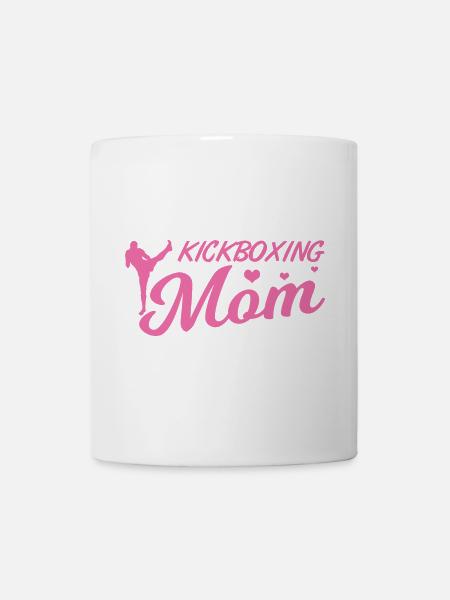Kickboxing Mom - Tasse - Weiß