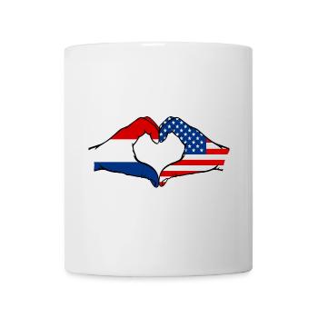 Holland USA heart shape with hands - Mug - white - Front