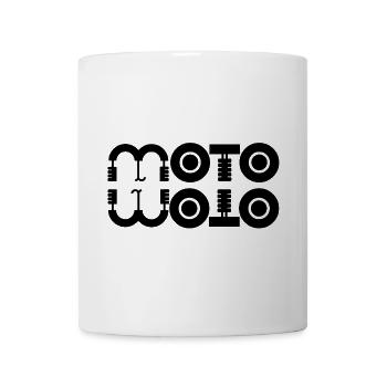 moto, fan de moto, logo moto, motard - Mug blanc - blanc - Devant
