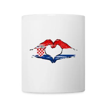 Croatia Holland Heart Shape with Hands Used - Mug - white - Front