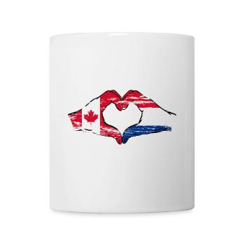Canada Holland heart shape with hands used - Mug - white - Front