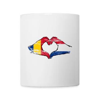 Romania Holland Heart Shape with Hands Used - Mug - white - Front