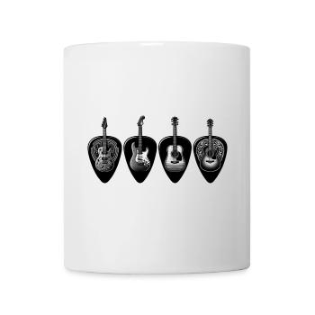 Black & White Gitarrenquartett - Tasse - Weiß - Vorne