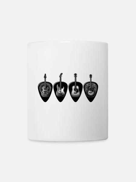 Black & White Guitar Quartet - Mug - white