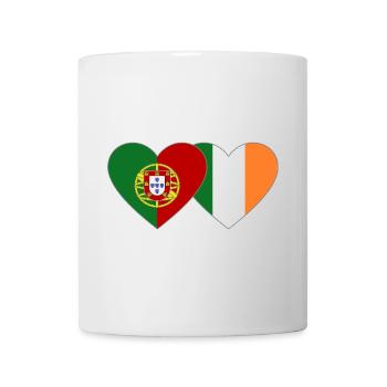 Drapeau du Portugal Irlande - Mug blanc - blanc - Devant
