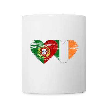 Portugal Irlande Drapeau utilisé - Mug blanc - blanc - Devant