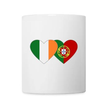 Drapeau de l’Irlande Portugal - Mug blanc - blanc - Devant