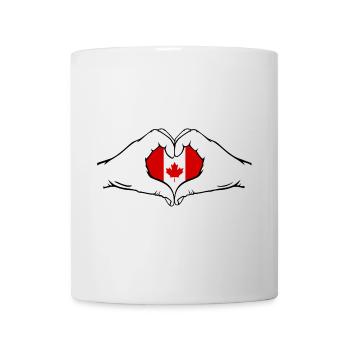 Kanada Flagge Herzform - Tasse - Weiß - Vorne