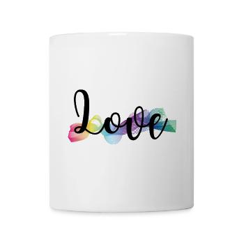 Love bunt - Tasse - Weiß - Vorne