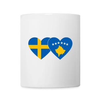 Suède Kosovo Drapeau - Mug blanc - blanc - Devant