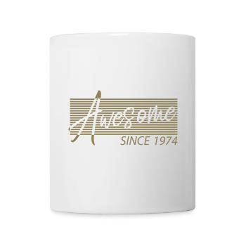 Awesome since 1974 Birthday Retro - Mug - white - Front